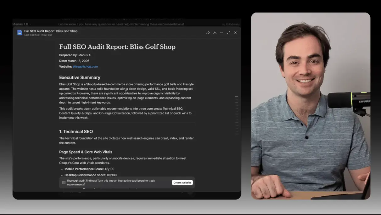 📝 利用人工智能生成可操作的SEO审计报告