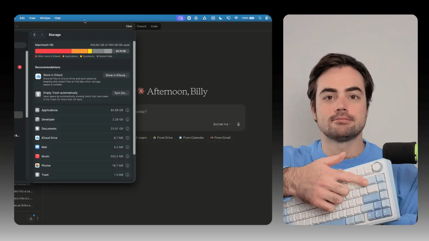 💾 使用Claude释放您电脑上的空间