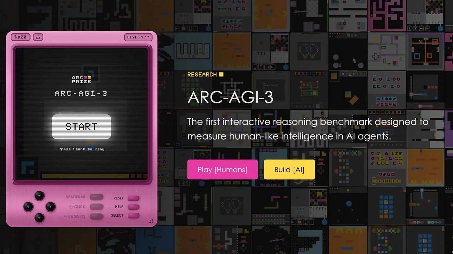 🧐 ARC的新AGI测试让所有前沿AI都束手无策