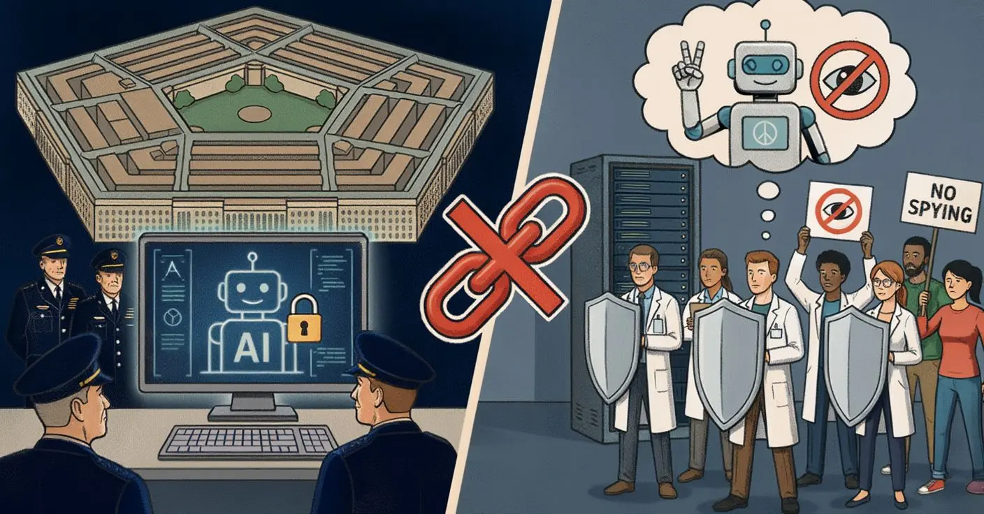 ‼ 人性论者与五角大楼在人工智能使用问题上的争执升级