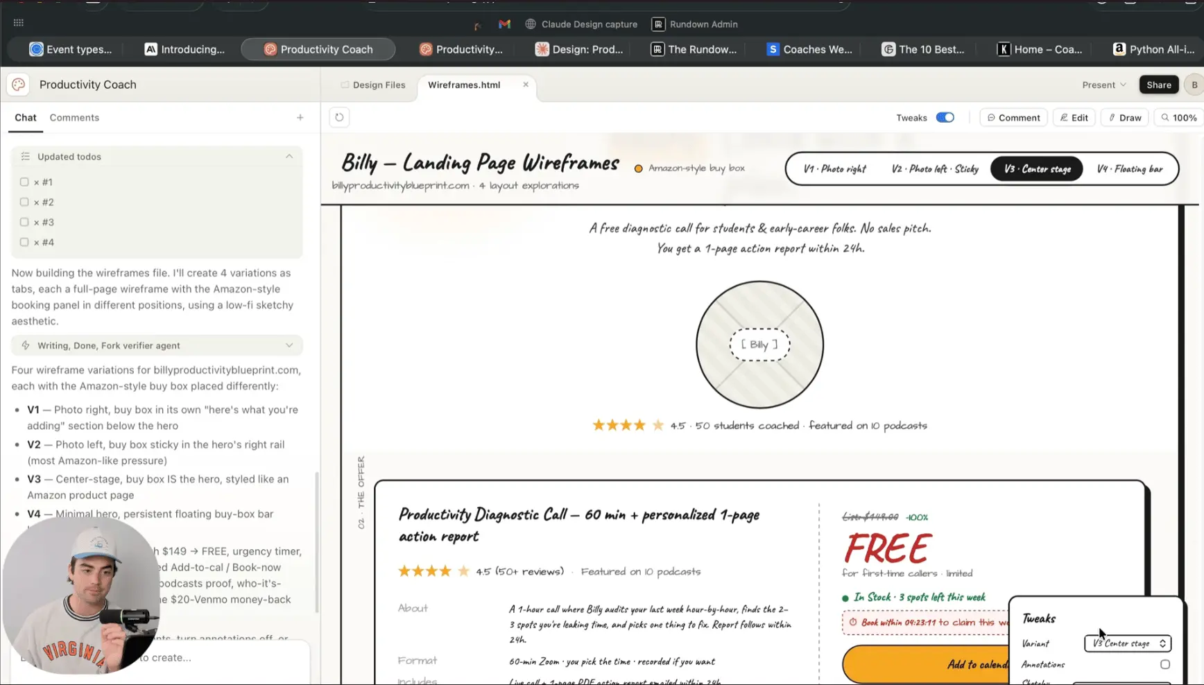 🧑‍🎨 Create 高转化率落地页设计在Claude中