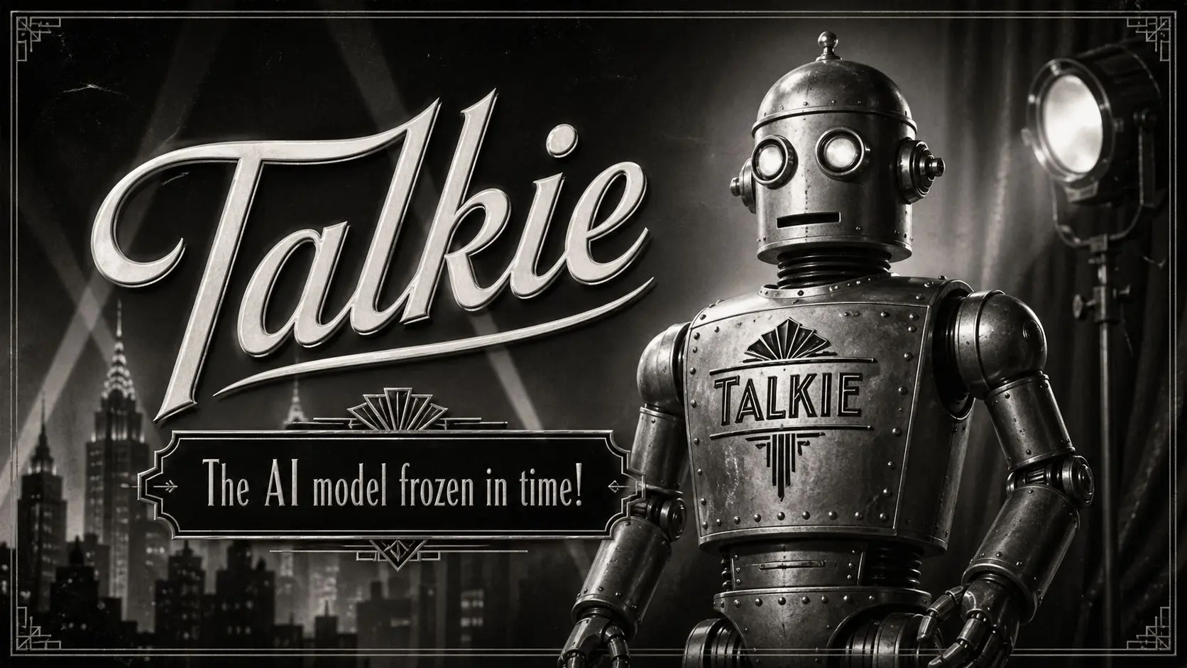 🕰️ Talkie是一个自认为生活在1930年代的人工智能