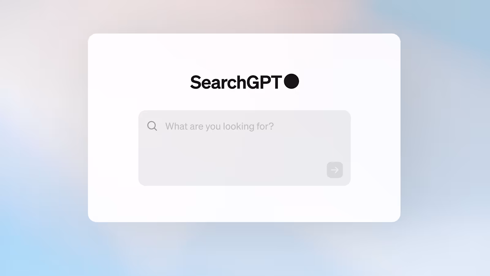 SearchGPT Prototype