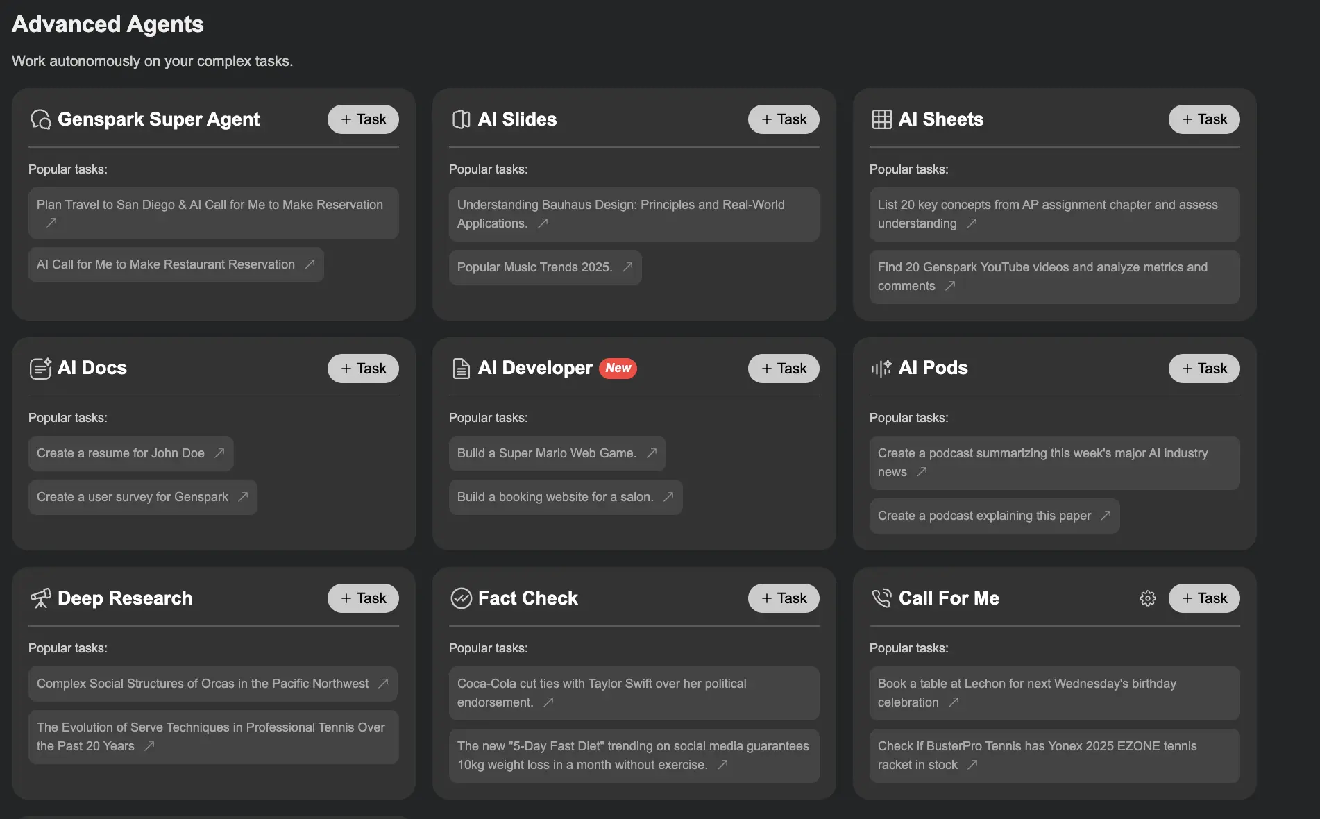 Genspark AI Developer