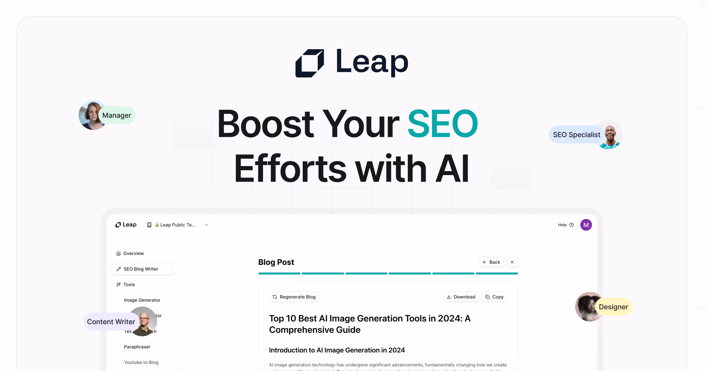 Leap AI SEO Tool