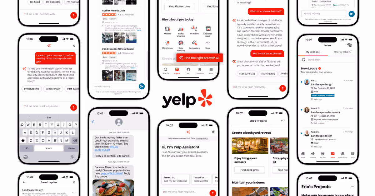Yelp AI assistant