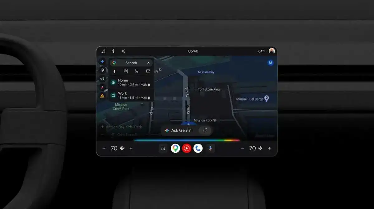 🚗 Gemini 转向使用 Google 驱动的汽车