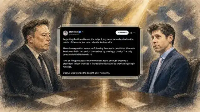 👨🏻‍⚖️埃隆·马斯克在与OpenAI、Microsoft的诉讼中败诉